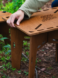 Load image into Gallery viewer, Portable Interlocking Camp Table &amp; Chair Set